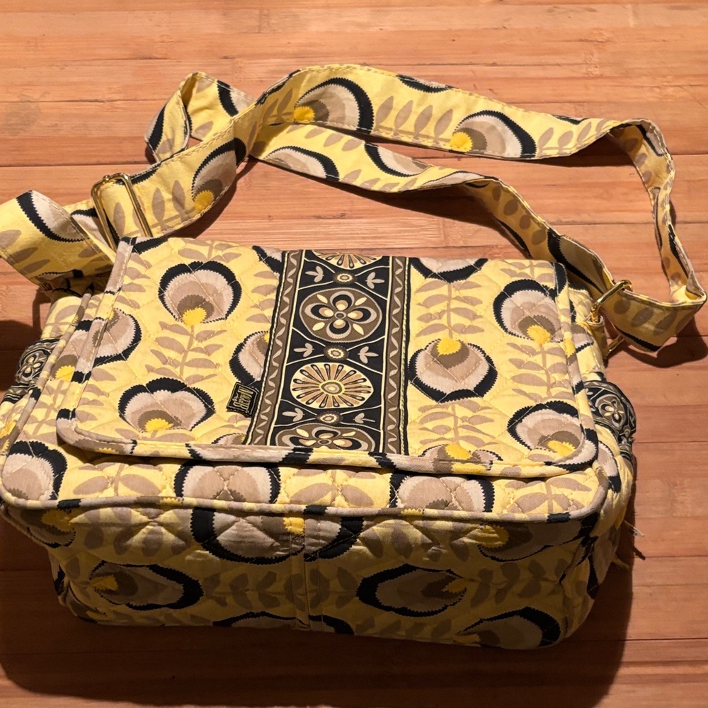 MaggiB Floral Quilted Shoulder Bag